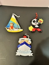 Family of 4 Cruise Ship, Panda & Sailboat POLARX Personalizable Tree Ornament
