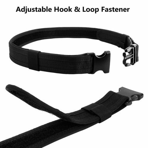 Men's Nylon Black Belt Tactical Belt Tactical Training Workers 2.5inc Wide - Picture 6 of 12