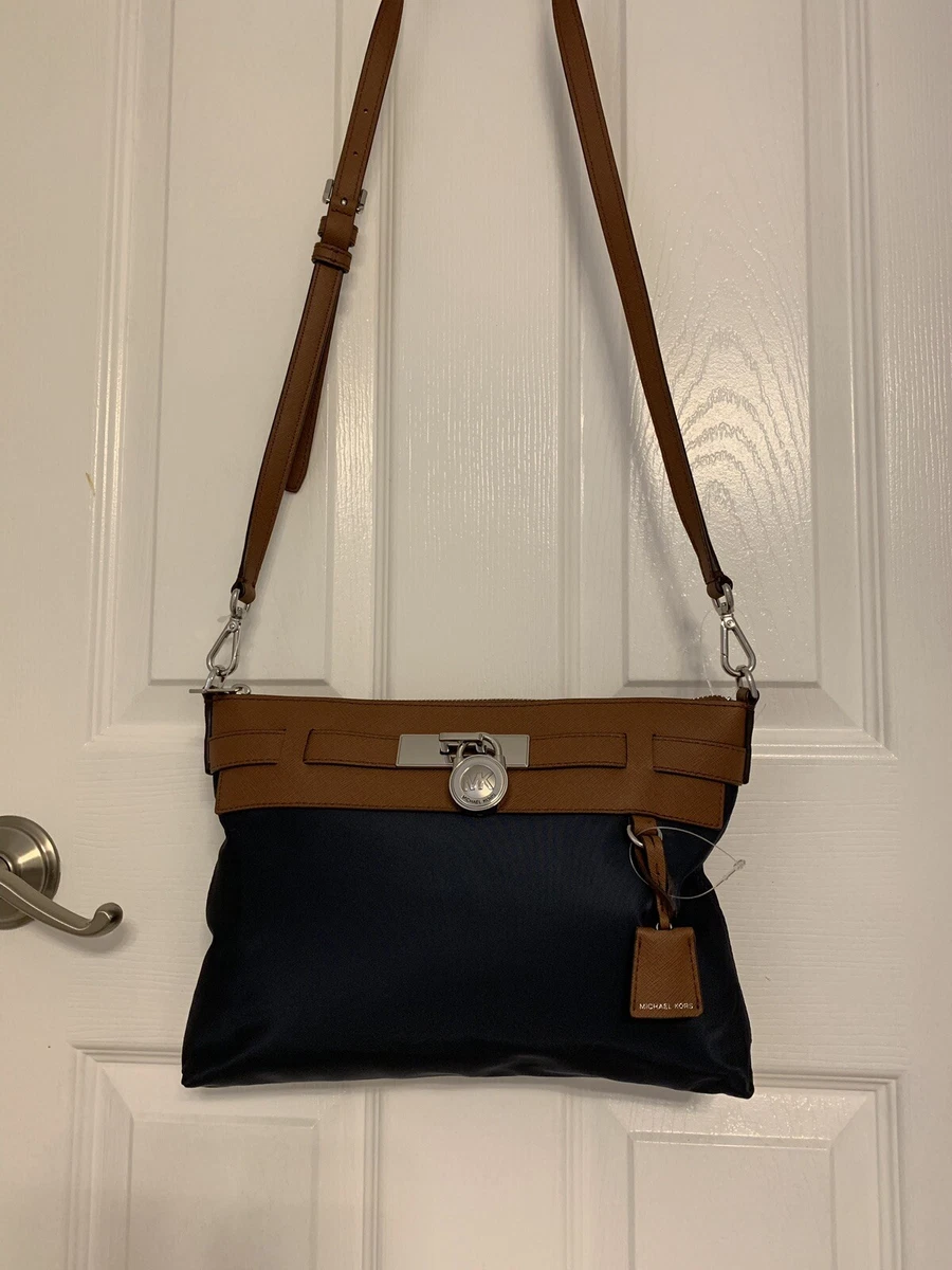 Michael kors best sale hamilton bag navy