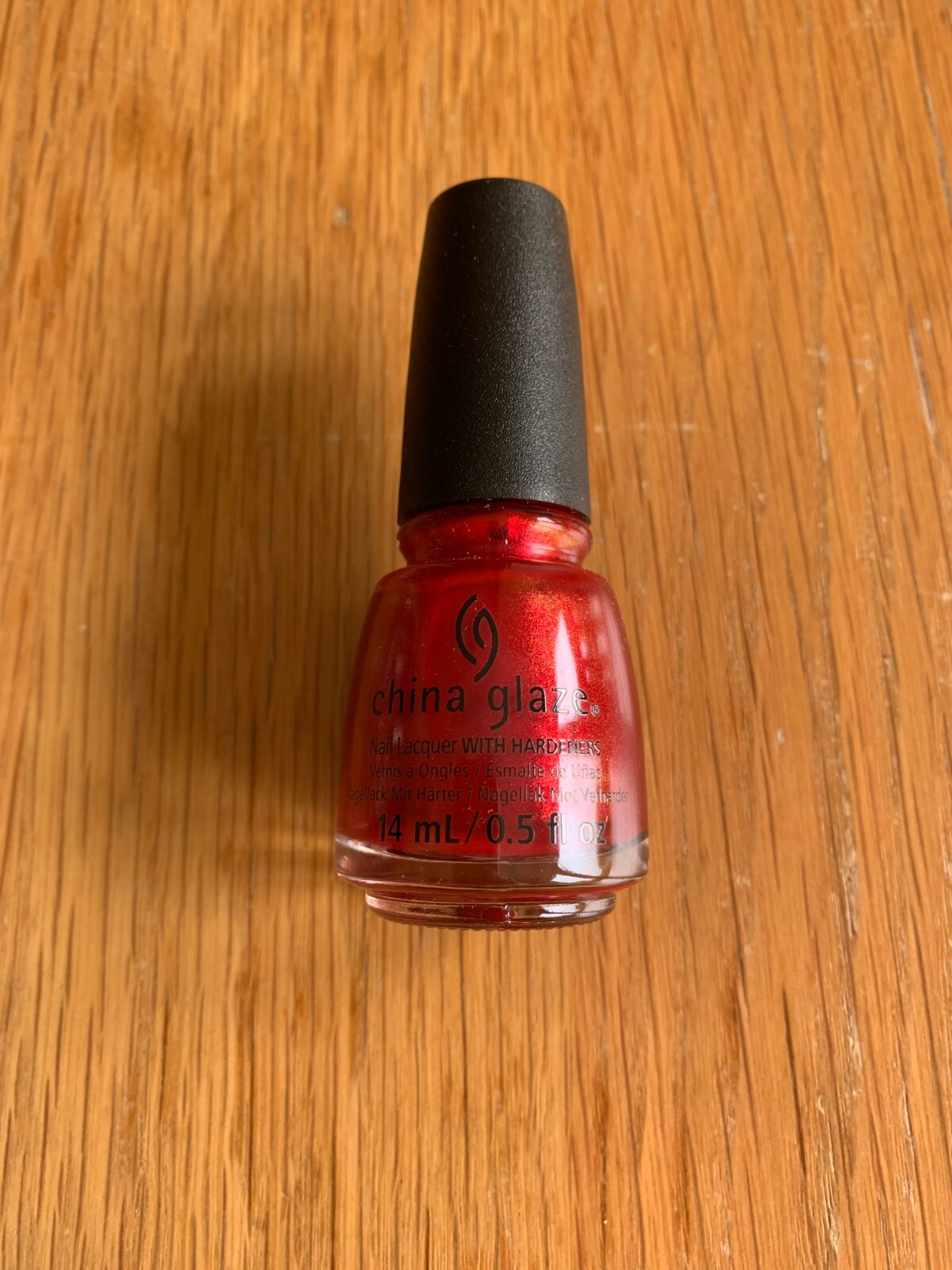 Brand New & Genuine China Glaze Nail Lacquer With Hardener - Red Pearl (712)