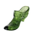 Fenton Bow Slipper ~ Green Daisy & Button ~68