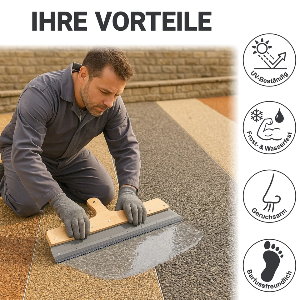 2K Porenfüller für Steinteppich Versiegelung Bodenversiegelung Innen Außen 3-9Kg - Bild 2 von 4