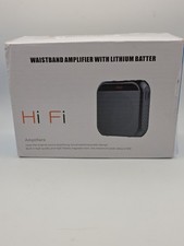 Hi Fi Waistband Amplifier Speaker Microphone, Lithium Battery, Black, 8W Output