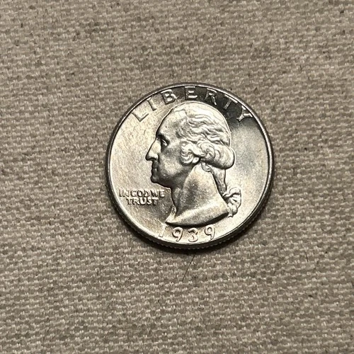 1939 SILVER WASHINGTON QUARTER BU Condition AP