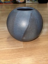 Large Blue Majolika Vase 8155 Very Good Condition With Label