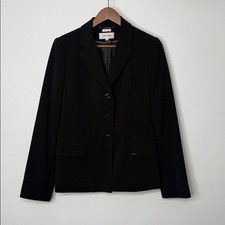 Calvin Klein Stretch Women's Classic Black Suit Jacket Size 8