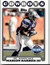 Marion Barber 2008 Topps Football Dallas Cowboys