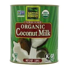 Lait De Coco Bio Classique Non Sucré 3 QT (Caisse De 6)