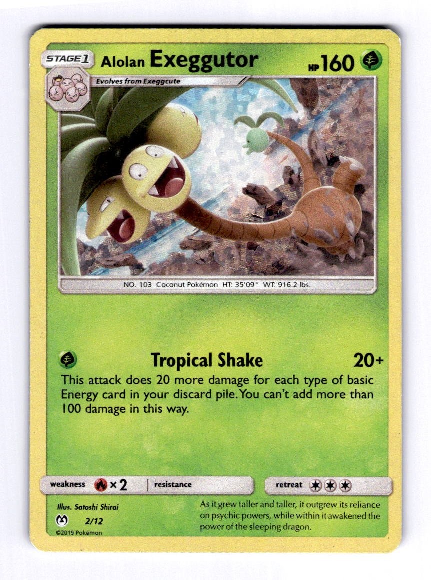 Alolan Exeggutor - 2/12 McDonald's Promos 2019 #002 (2019) Promo Holo HP Pokemon