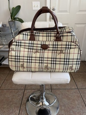 Burberry  Travel Duffle Rolling Wheeled  Blue Label Knight Shadow