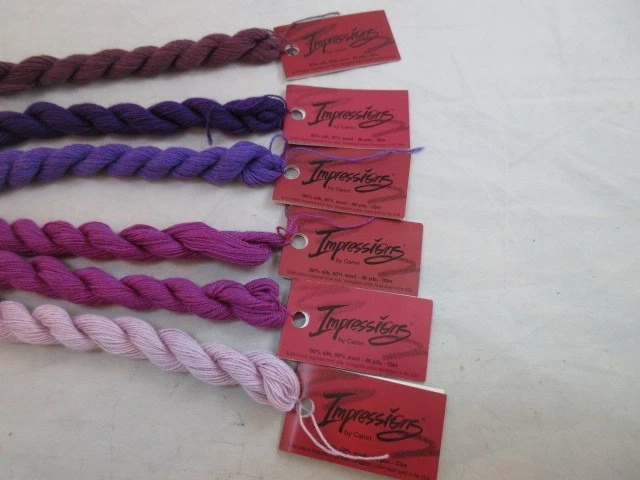 Impressions by Caron Lot of 6 Skeins Assorted Colors 36 yds. H140 - Image 2 of 3