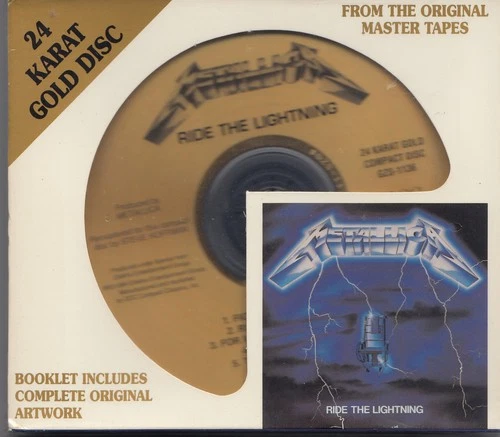 Metallica – Ride The Lightning - DCC Compact Classics - 24 Kt Gold - Sealed CD