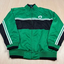 Vintage Unk Boston Celtics y2k Track Jacket Warm Up XXL Full Zip blue label mens