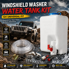 Utv 12v Windshield Washer Bottle Tank Pump Universal Wiper Reservoir System Kit Utv 12v Windshield Washer Bottle Tank Pump Universal Wiper Reservoir System Kit