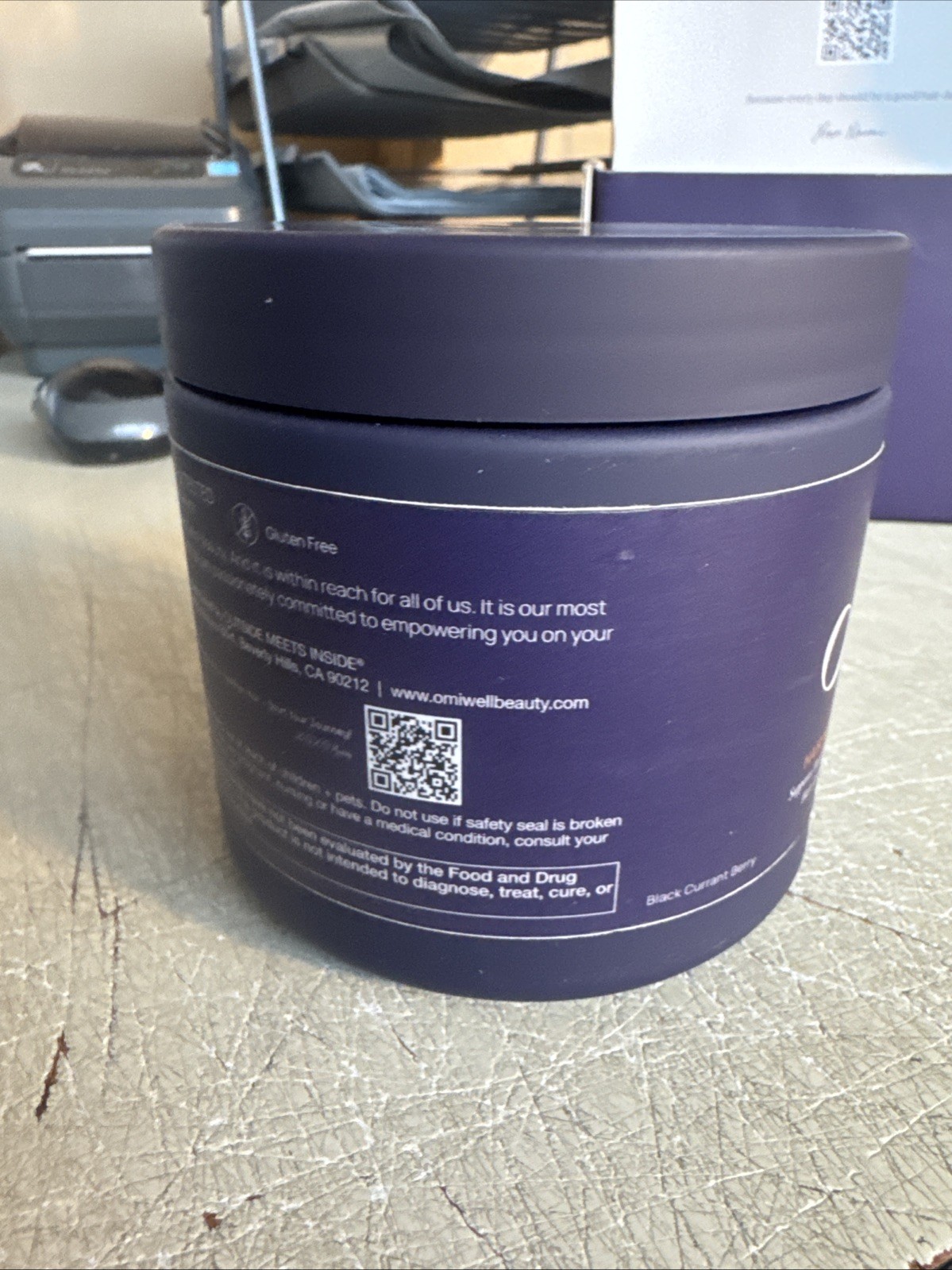 OMI 2 Pack Hair Nutrition Peptides 180 Gummies Total Black Currant Berry Flavor