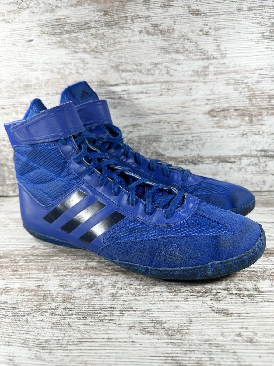 Men\'s Adidas Combat Speed 5 Blue Wrestling/MMA Shoes Sz 14 Athletic Gym Adidas Combat Speed 5 AC7500 Mens Blue Synthetic Athletic  main image 2