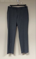 BOSS Hugo Boss Men's Gray Flat Front Dress Pants Trousers Size 34R