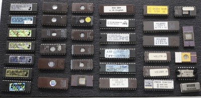Chip Sammlung - ICS, Eproms, Intel, Bios, Nec, Toshiba, Burr Brown, AMI 282, AMD