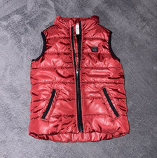 Calvin Klein Kids 18 months Red/Black Full Zip Lined Puffer Vest Sleeveless Logo