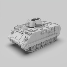 Porta personale corazzato americano M113A3 stampato in 3D 1/72 non verniciato
