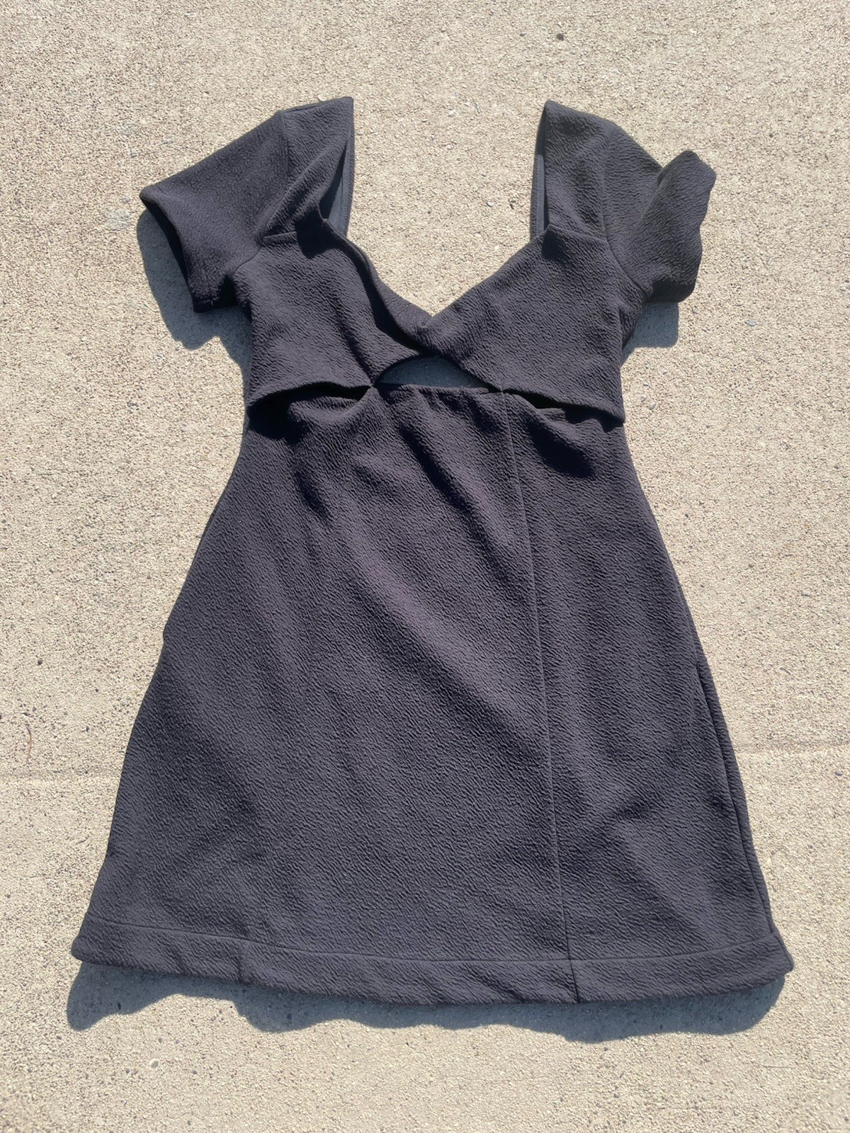 Anthropologie Maeve Cut-Out Mini Dress Black Women’s Medium