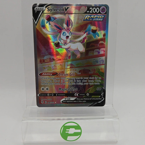 Pokémon TCG Evolving Skies Sylveon V #184 Holo Textured ENG MP