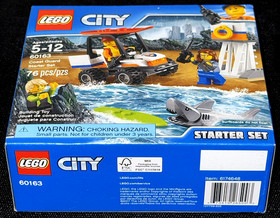 NEW SEALED! LEGO CITY 60163 COAST GUARD STARTER SET / SHARK / SURFING