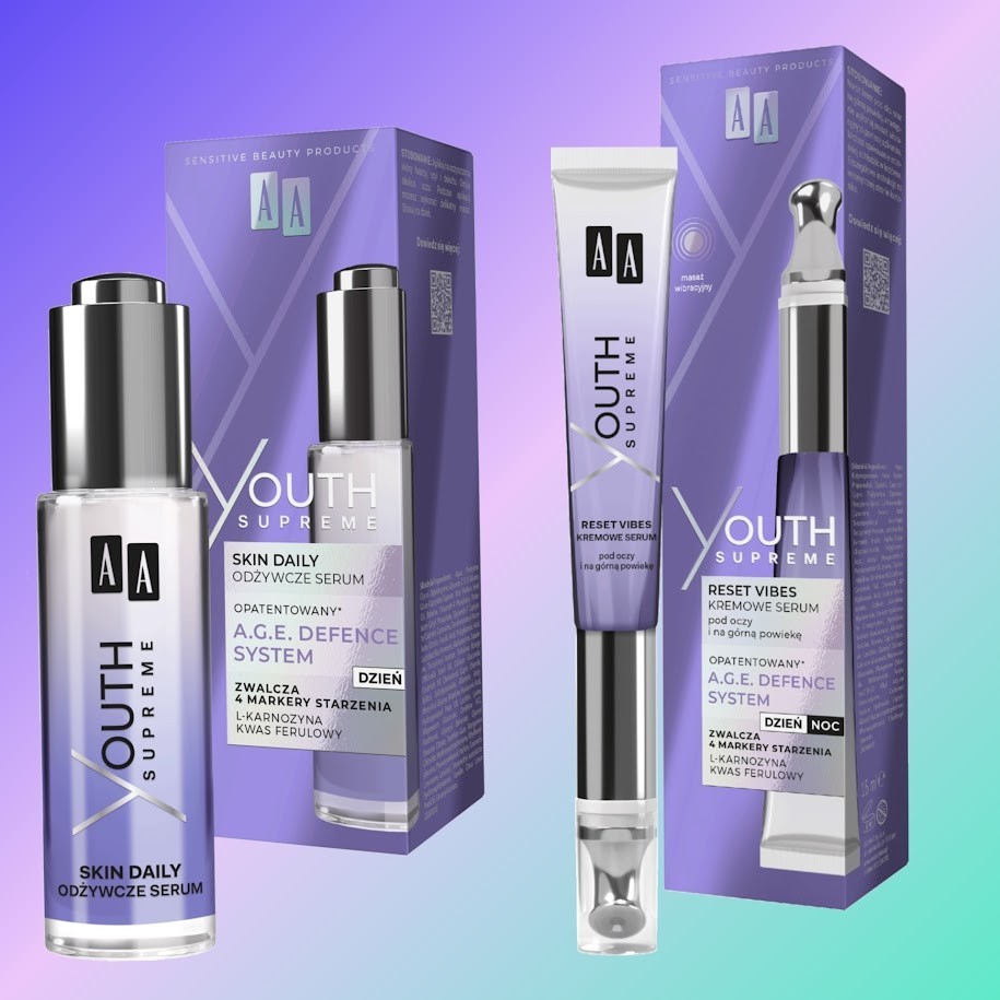 AA Youth Supreme Reset Vibes Eye & Eyelid Creamy Serum + Nourishing Face Serum
