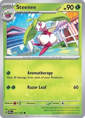 Steenee 017/197 Obsidian Flames Regular