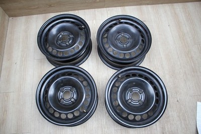 155001 4X Stahlfelgen Felgen Opel Corsa D 6x15 ET39 LK 4x100 SRD