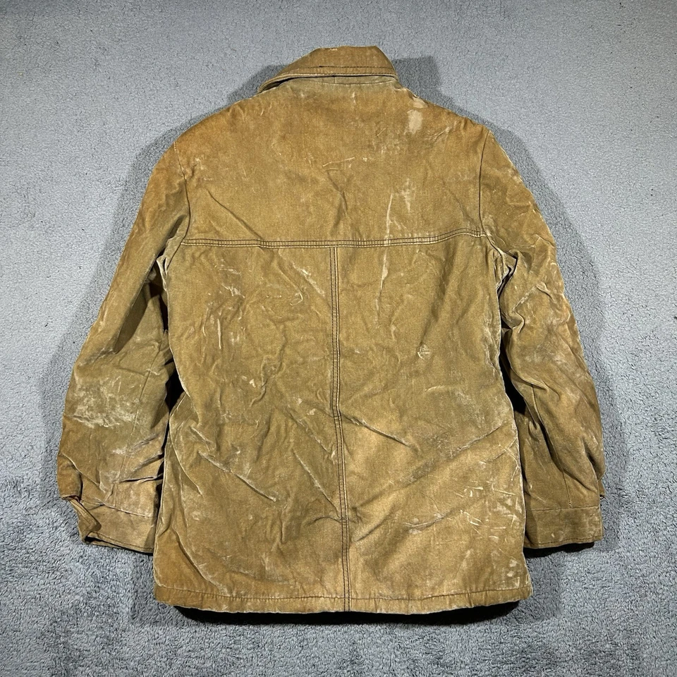 80’s Grants Chaqueta Gamuza Tostada y Marrón Forro Piel Hombre’s Talla 40 Foto 2 de 4