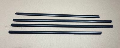 2007-2014 Edge MKX Door Window Trim Black Stripe Glass Seal Swipe Set of 4
