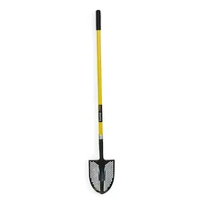 Seymour Midwest 49500Gr Round Point Mud/Sifting Shovel, 14 Ga #2 Blade, Steel