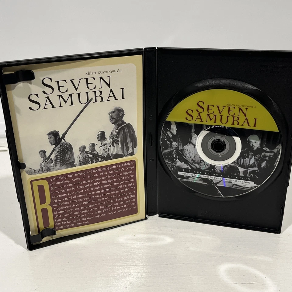 Seven Samurai (Criterion Collection) DVD | 1954 TOHO Akira Kurosawa - Image 3 of 3