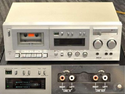 AKAI アカイ GX-M50 カセットデッキ AKAI GX-M50 3 Head Stereo Cassette Deck Dolby NR Silver Vintage