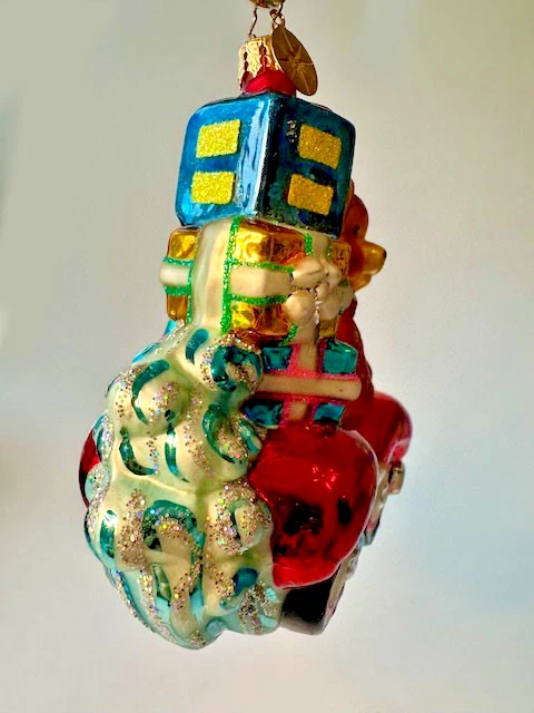 Dulce Christopher Radko 1995 Bearie Ornamento Campaña Derechos Humanos con Caja Foto 3 de 4