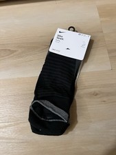 New Nike Spark Cushioned No Show Running Socks Mens 10-11.5 Womens 11.5-13 Black