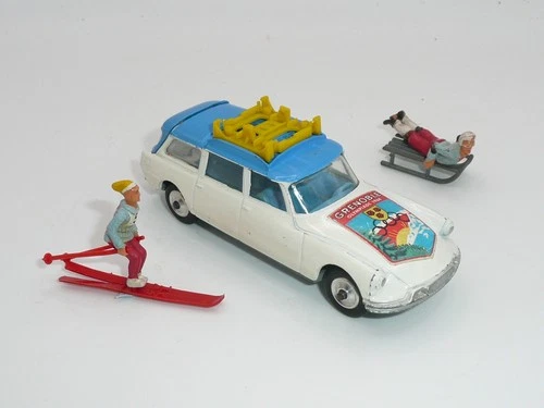 Corgi 499 Citroen Grenoble 1968 Olympic Winter Sports W/ Figs & Equip *original*