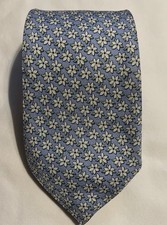 Vineyard Vines Martha  s Vineyard Flower Blue Silk Tie