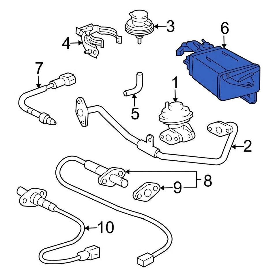 For Toyota Tacoma 2002-2004 Toyota 7774004010 Vapor Canister Foto 3 de 4