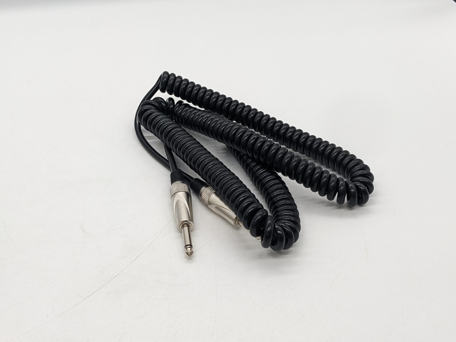 Stagg SGCC6 DL 6m S-Series coiled 1/4"" TS jack to jack instrument guitar cable