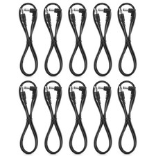 Donner Guitar Pedal Power DC Cable, 60 CM Effect Supply 60CMx10, Black