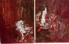 NYC FireySky - Abstract Style Inspired Paintings (e. 11”x14”x1.5”) 28”x22”x1.5”