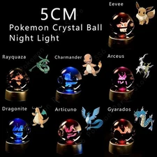 3D Anime Crystal Ball LED Night Light Lamp |  Desk Decor Gift for Fans & Game***