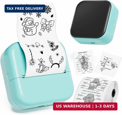 Print Pod Mini Sticker Printer - Sticker Maker Machine M02X, Inkless Pocket Prin