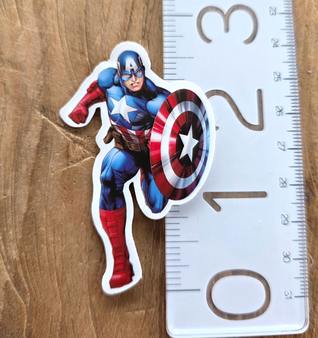 Captain America Sticker Captain America Decal Marvel Comics 