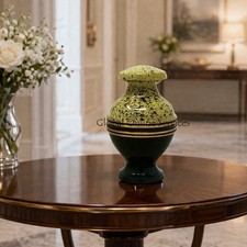 Beautiful Green Band Keepsake Cremation Urn for Human Ashes Brand