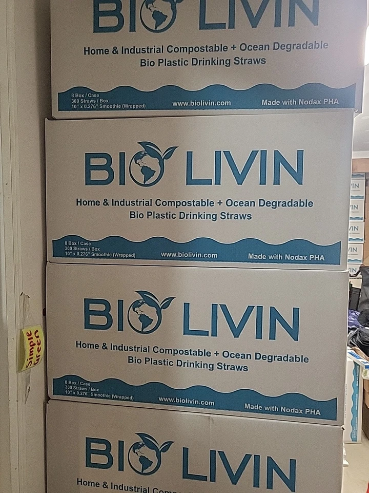 2400 Straws Individually Wrapped 100% Plant-Based Compostable - Biodegradable - Image 3 of 4