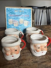 Vintage Santa Face Mugs In Box Sold At Target 