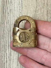 Vintage Old Yale Padlock Lock No Key